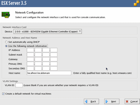 network configuration